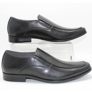 Perry Ellis Mens 9.5 Wide Black Ultrafoam Loafer Dress Shoes Rosen 2 Wide NWOB